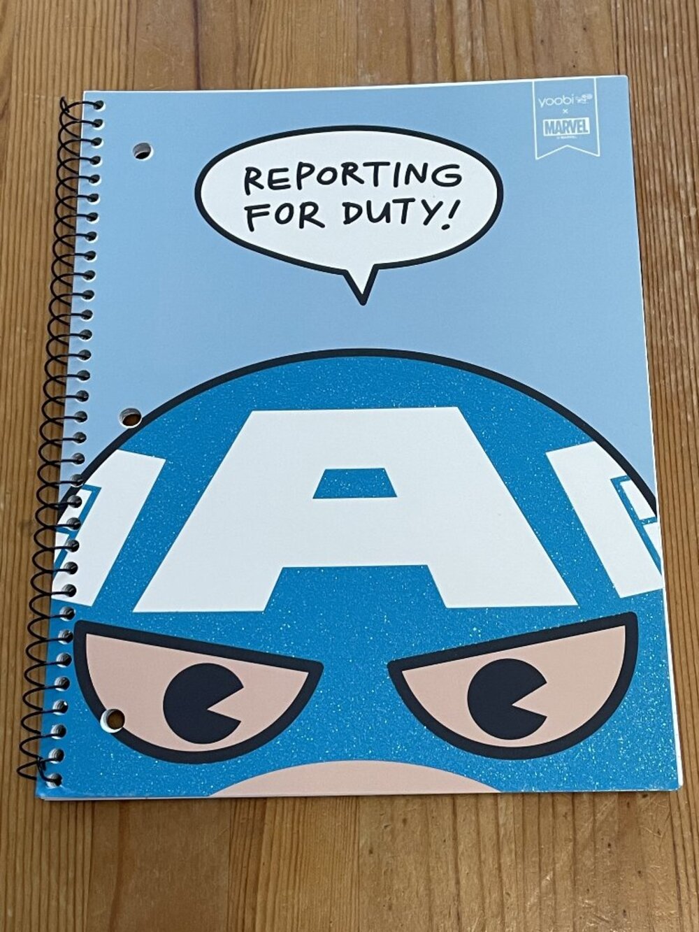 Marvel x Yoobi Captain America Spiral Notebook